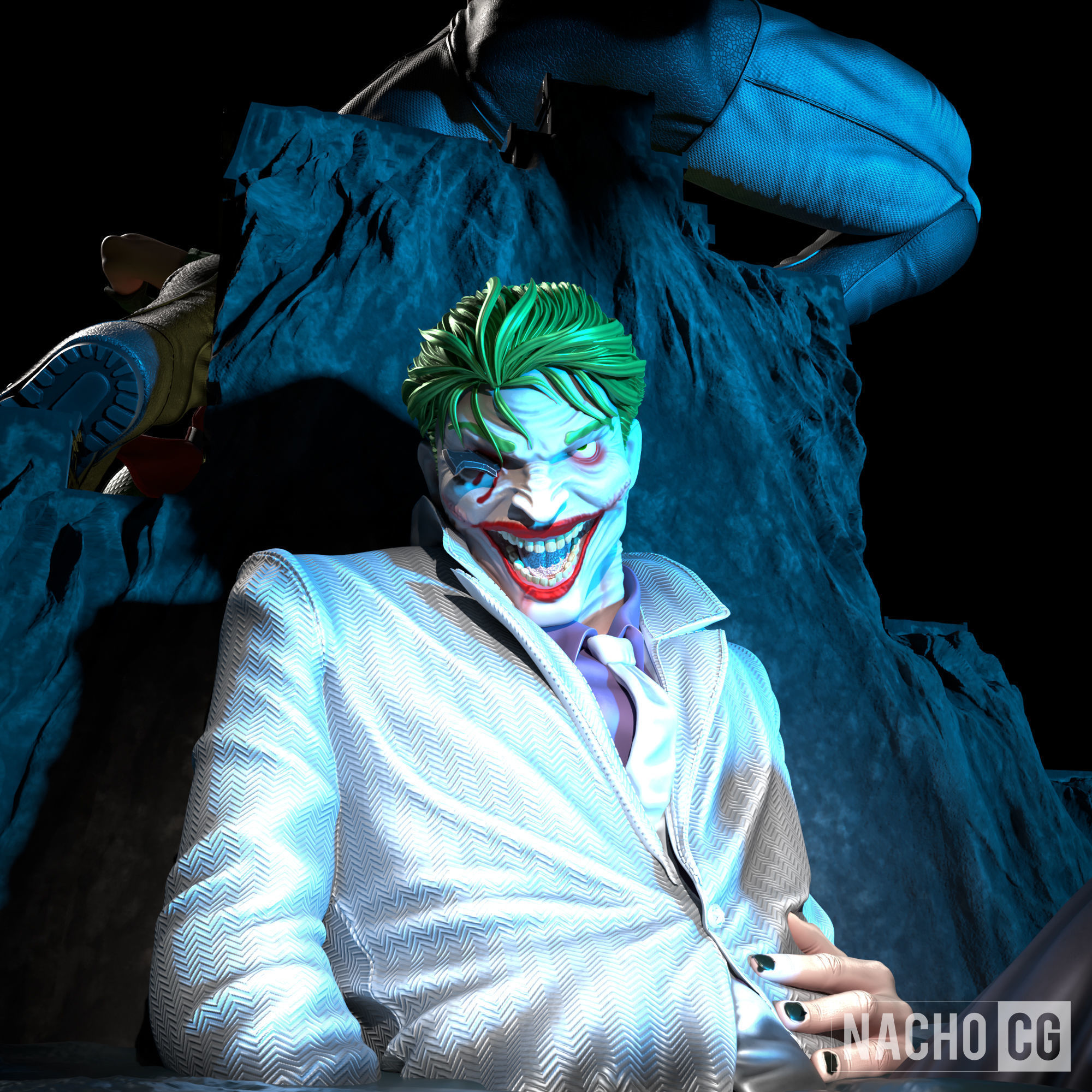 Fan art - Dark Knight Returns - FULL Diorama 3D print model_10