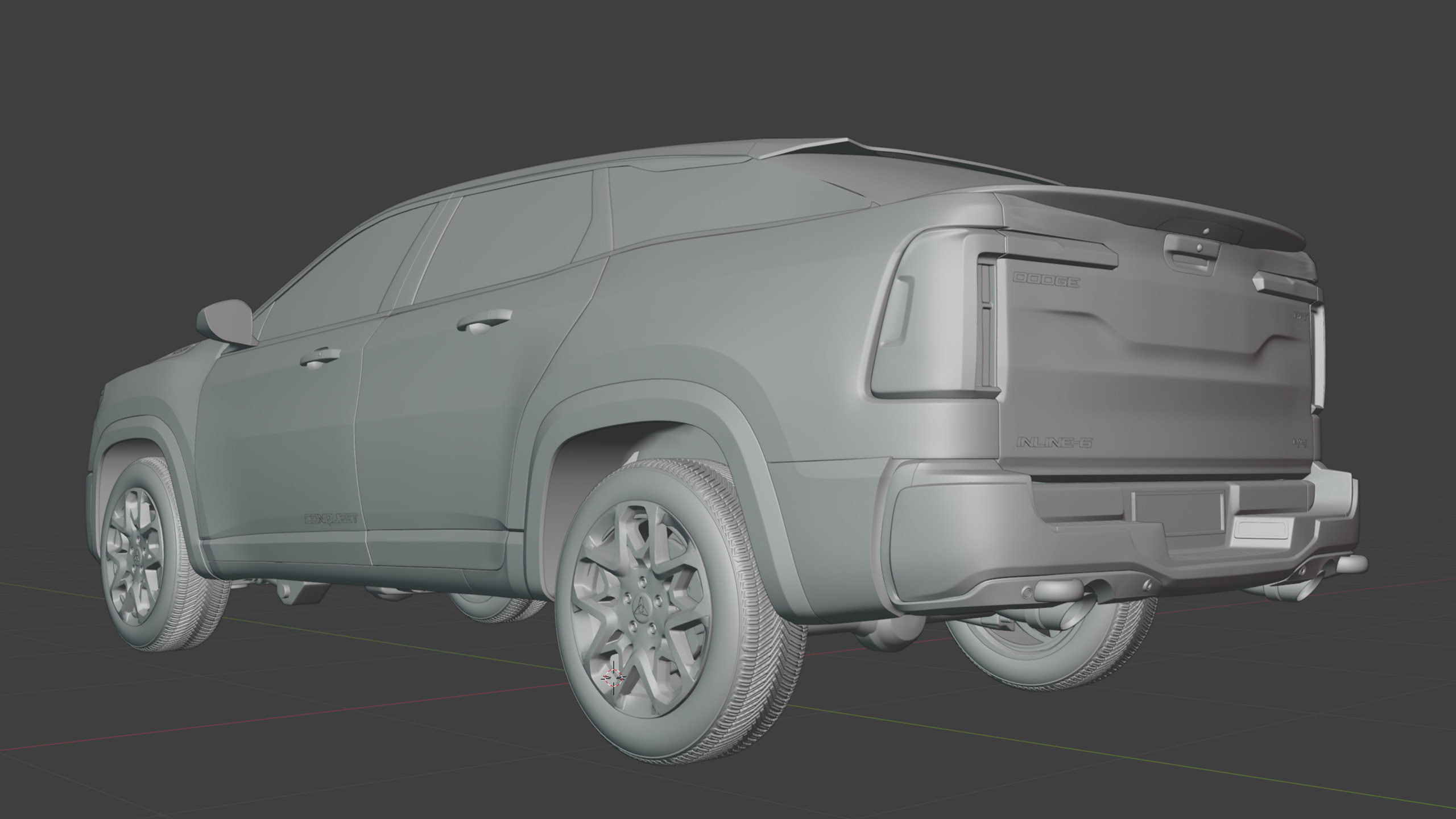 2026 Dodge Conquest RT Hybrid Free 3D model_41