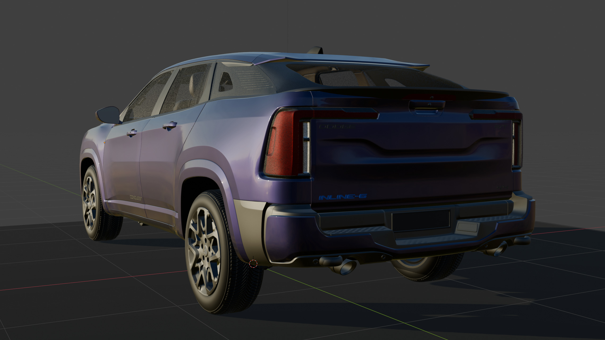 2026 Dodge Conquest RT Hybrid Free 3D model_5