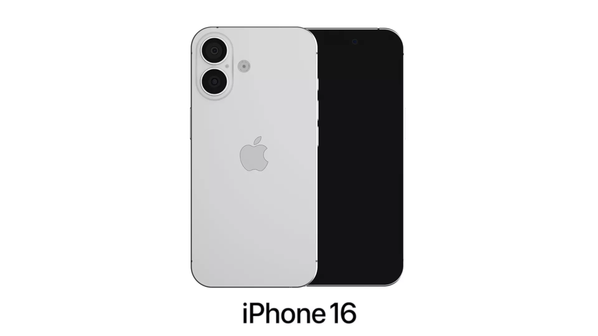 Apple iPhone 16 White 3D model_0