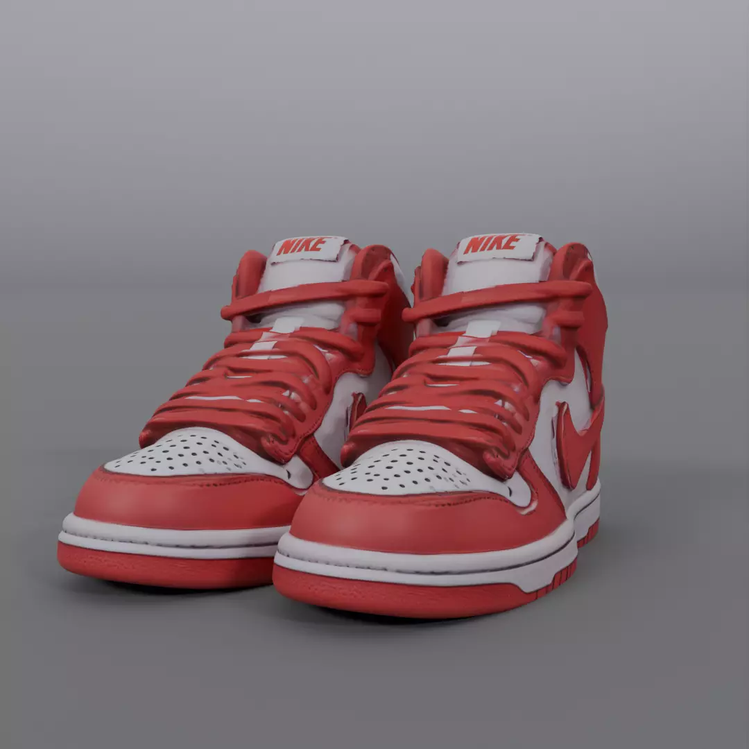 nike sneakers 3D model_0