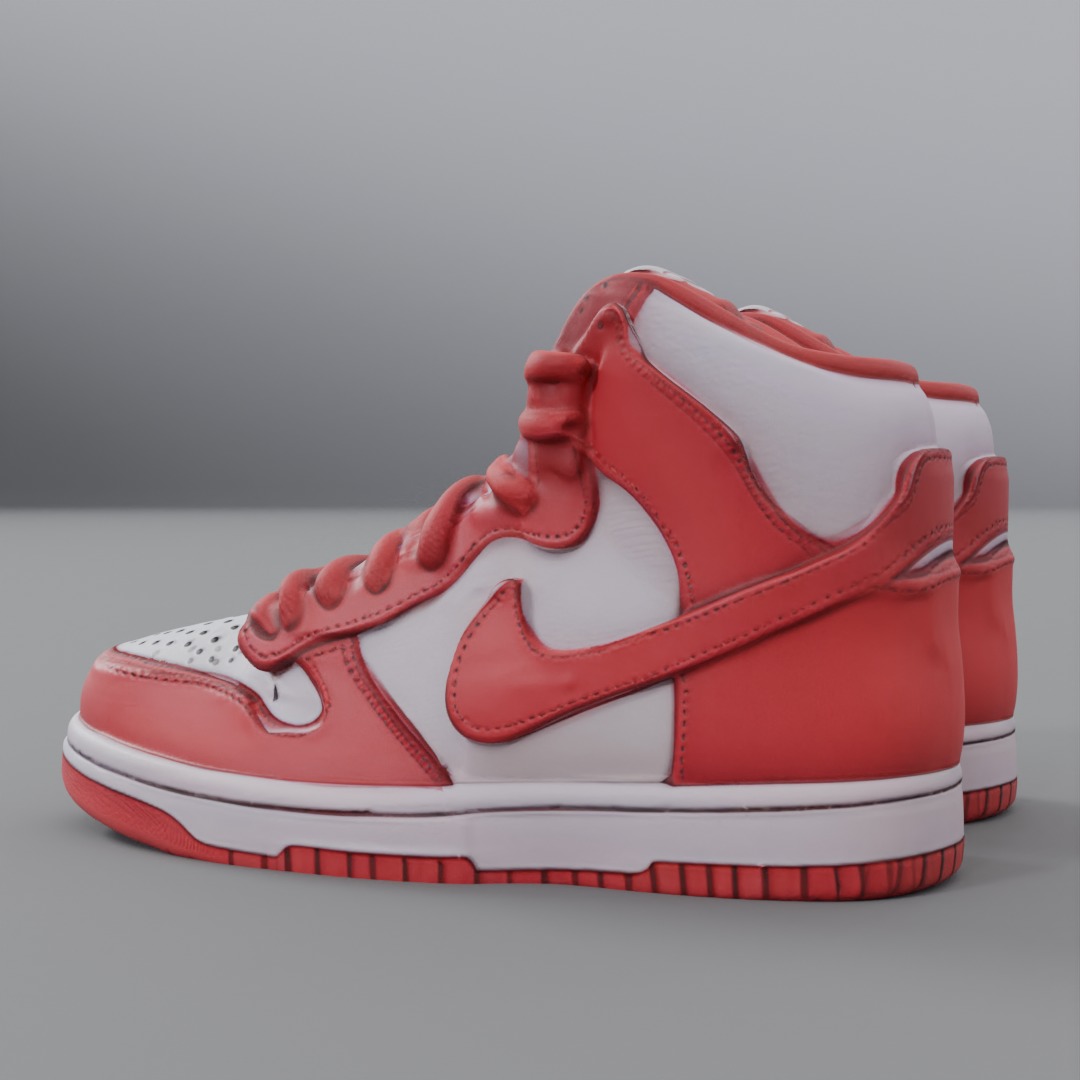 nike sneakers 3D model_2