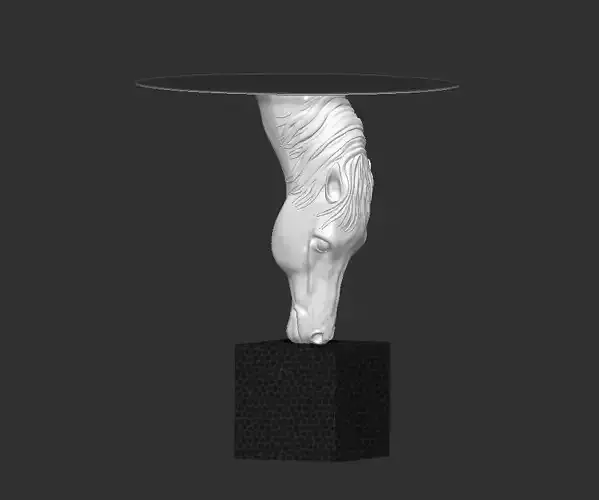 table decoration horse head 3D print model