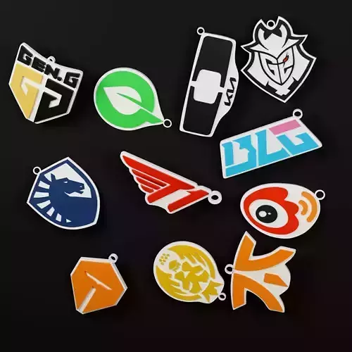 League of Legends Teams Keychains