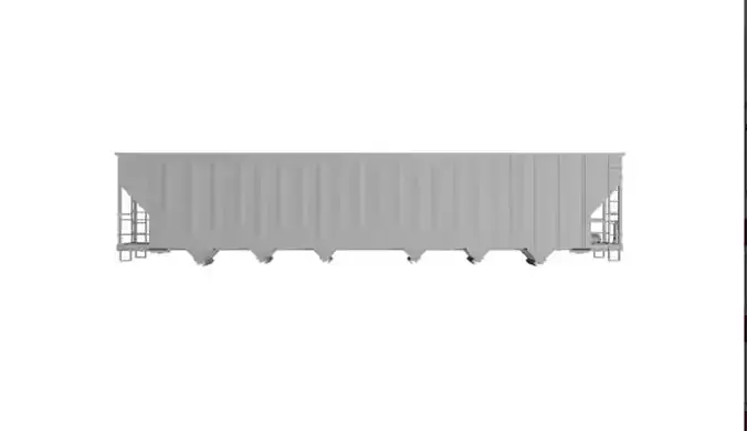 HO Scale Magor 100-Ton HS-45 Woodchip Hopper Pack 3D print model