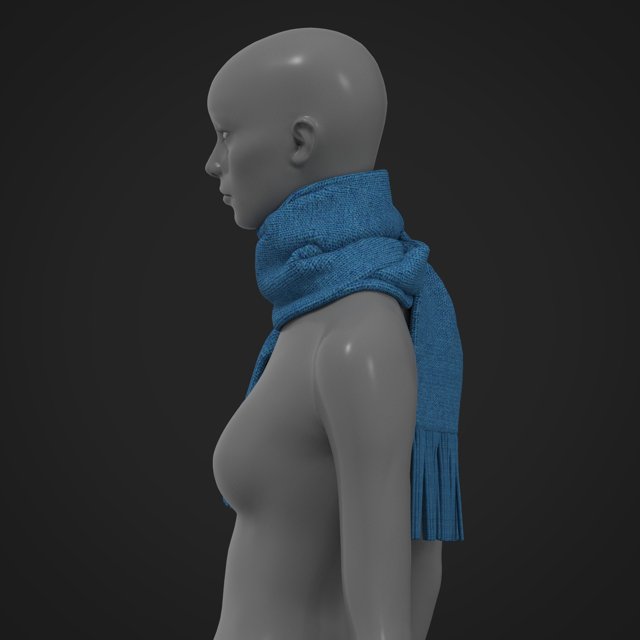 Scraf Models Knitted Scarf 3D Model free 3D model | CGTrader
