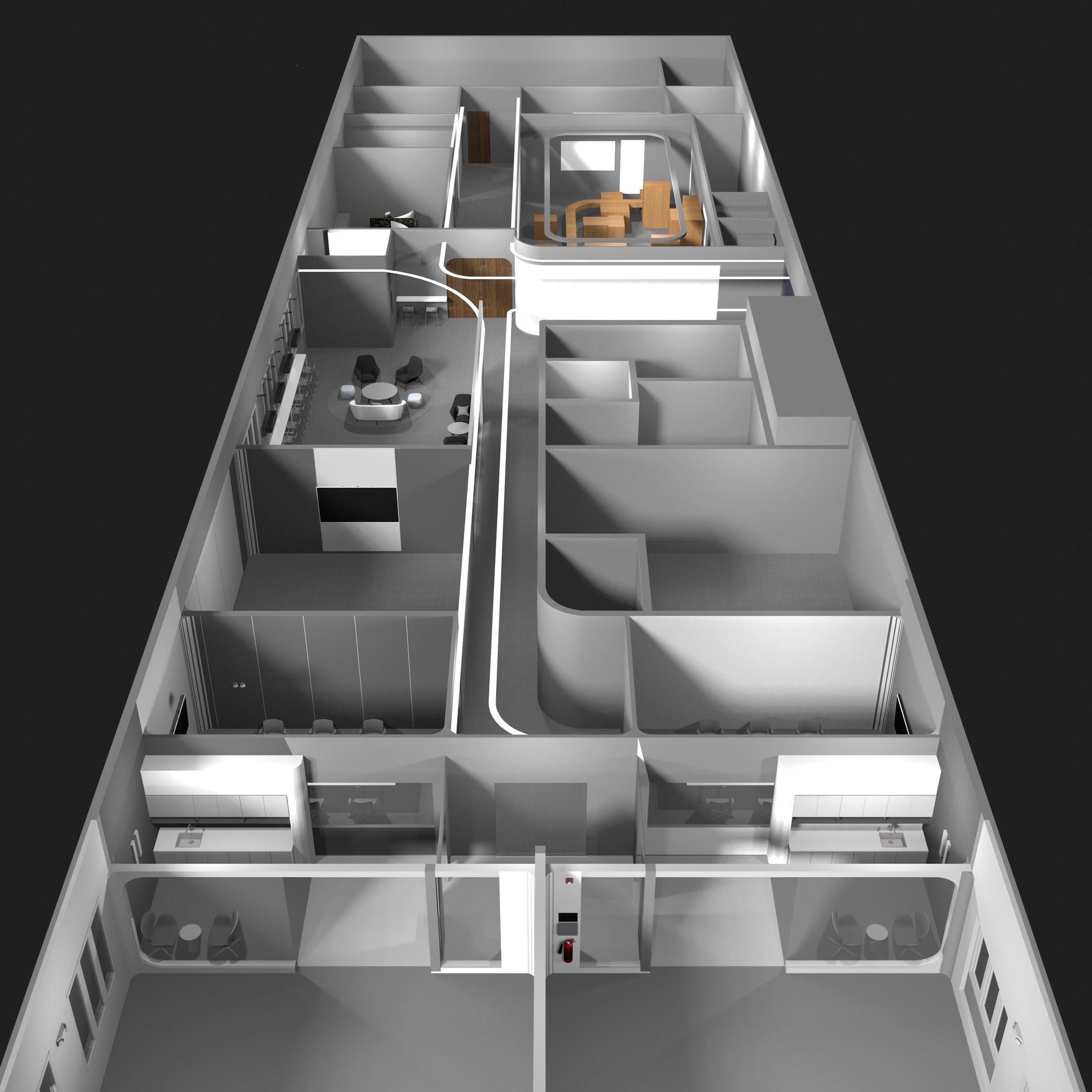 Showroom and office plan 24ZZ02 3D model_2