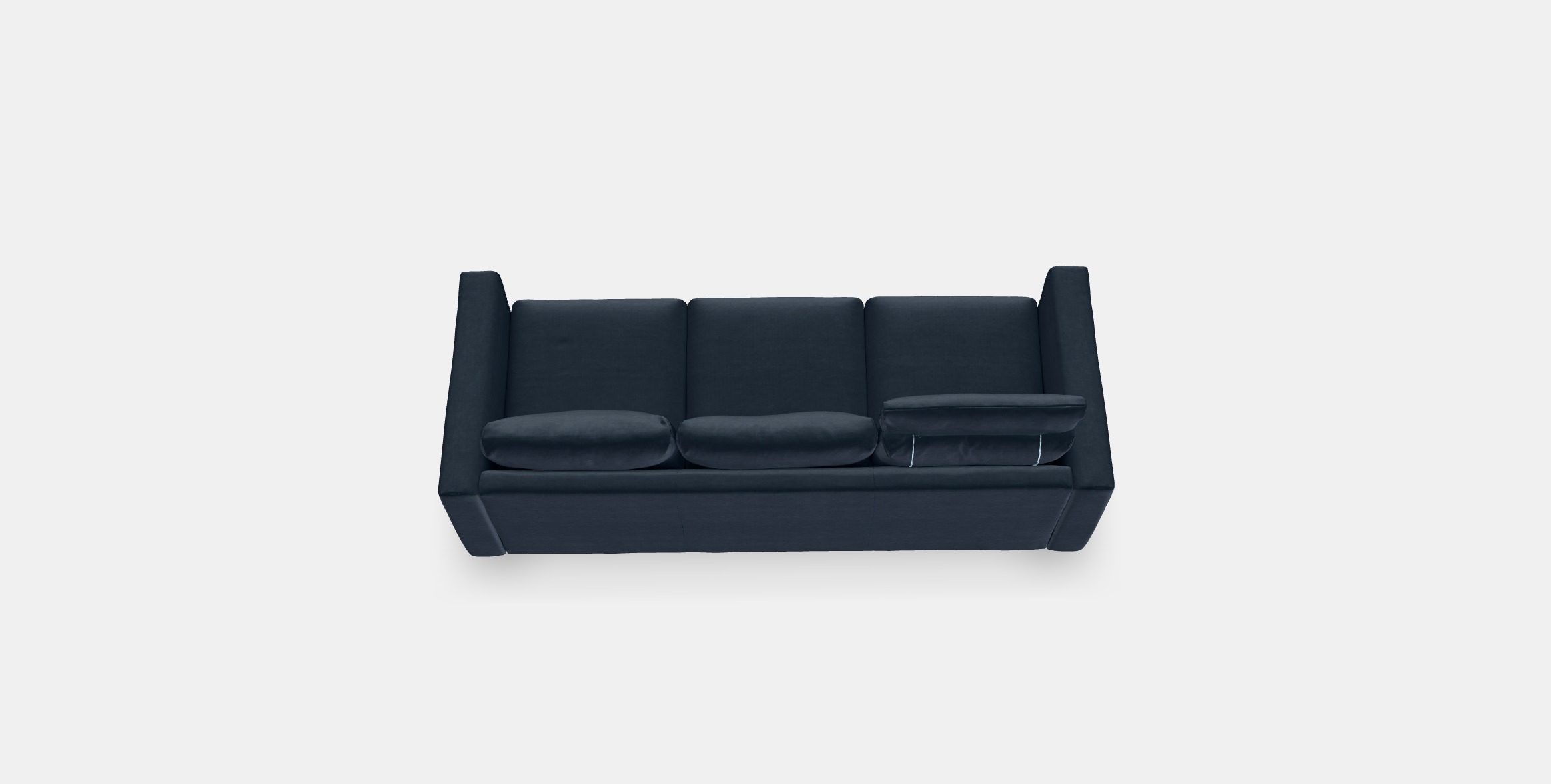 VIMLE 3-seat sofa 27 Low-poly 3D model_3