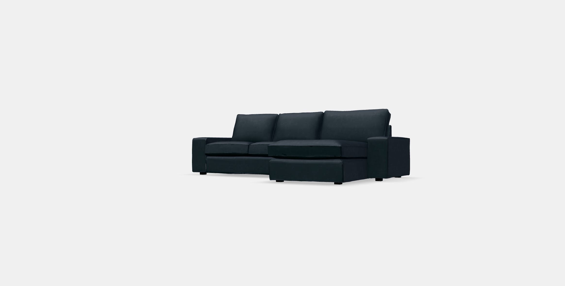 KIVIK 3-seat sofa with chaise longue 2 Low-poly 3D model_10