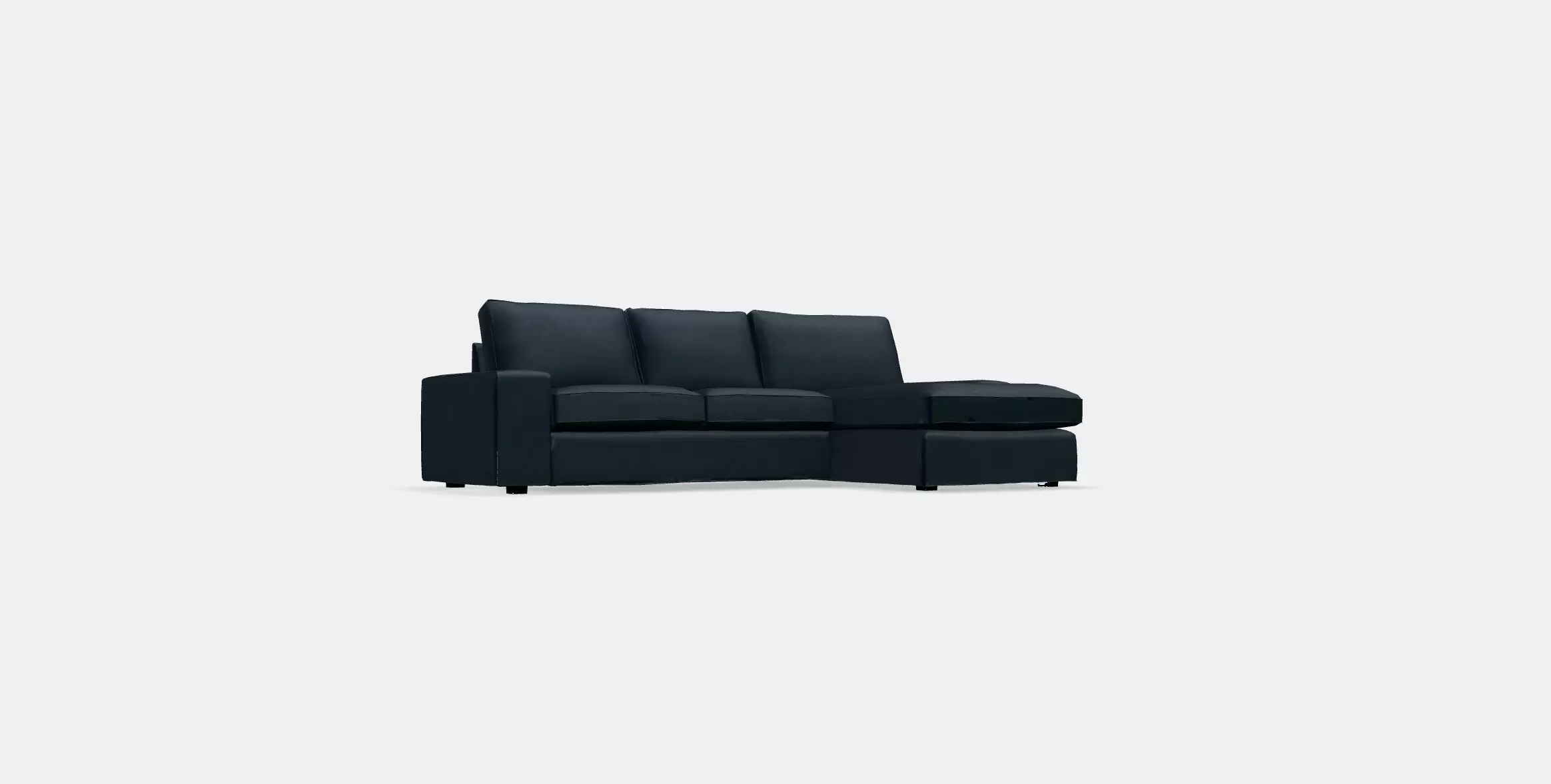 KIVIK 3-seat sofa with chaise longue 2 Low-poly 3D model_0