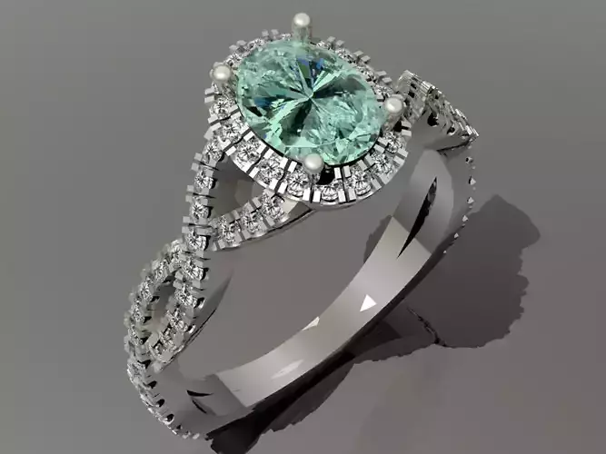 Luxury Diamond Ring 3dm 