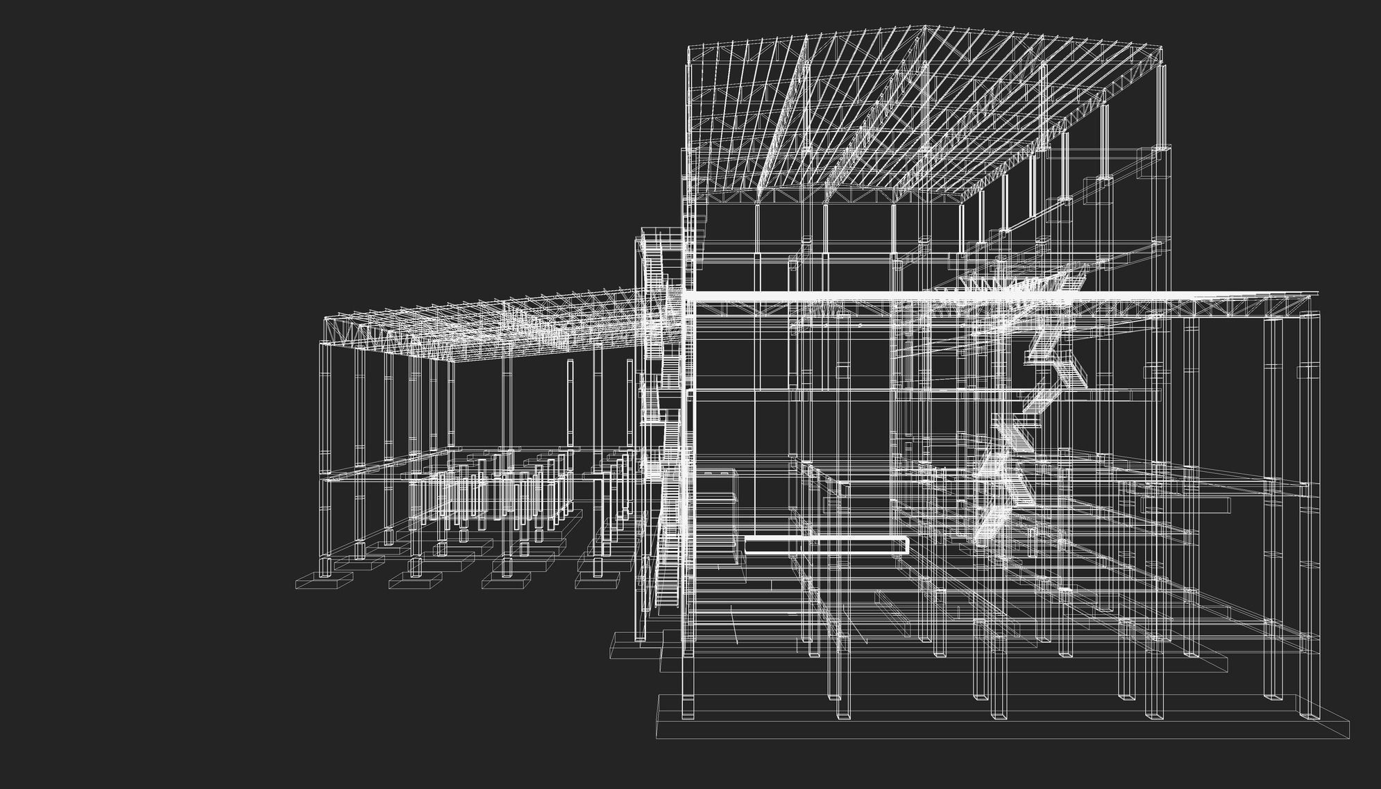Factory structure by REVIT 24R06 3D model_6