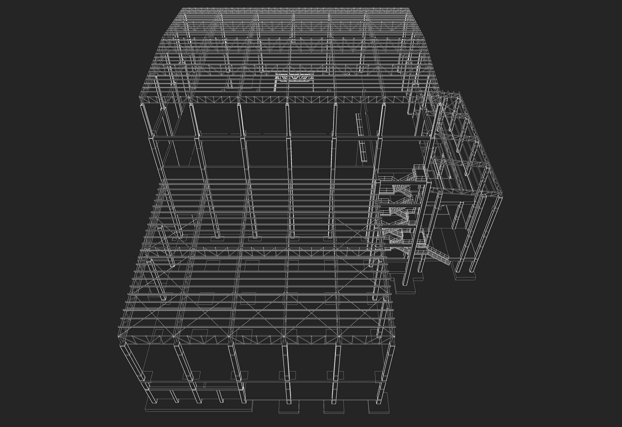 Factory structure by REVIT 24R06 3D model_8