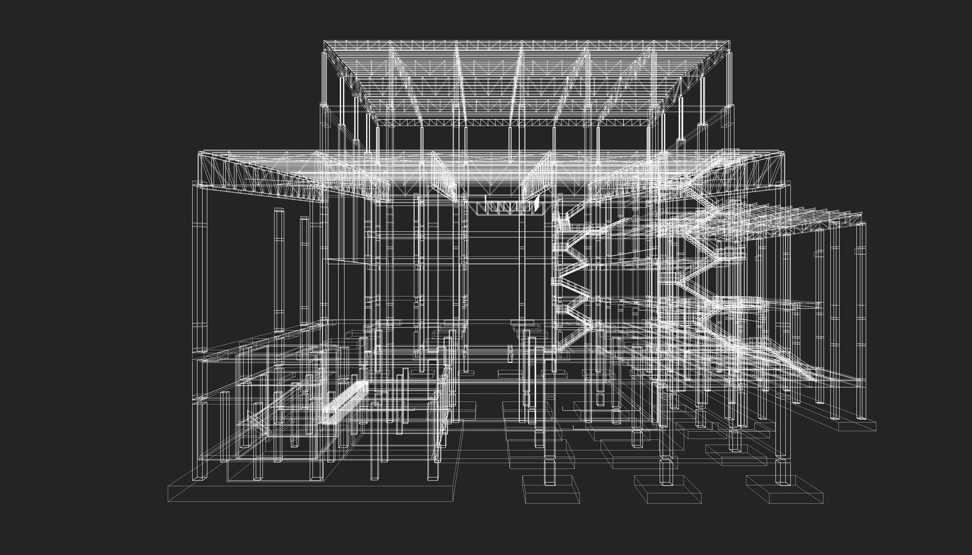 Factory structure by REVIT 24R06 3D model_5