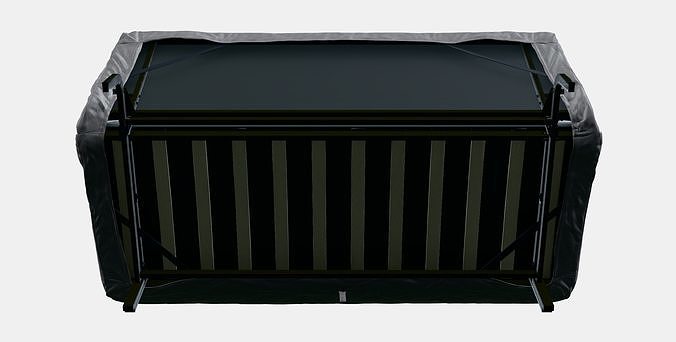 NYHAMN 3-seat sofa-bed 1 Low-poly 3D model 7