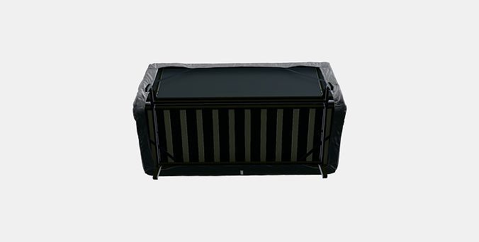 NYHAMN 3-seat sofa-bed 1 Low-poly 3D model 6