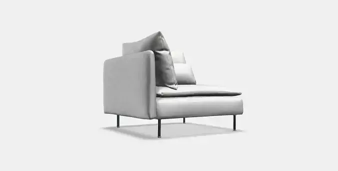SODERHAMN Corner section 6 Low-poly 3D model