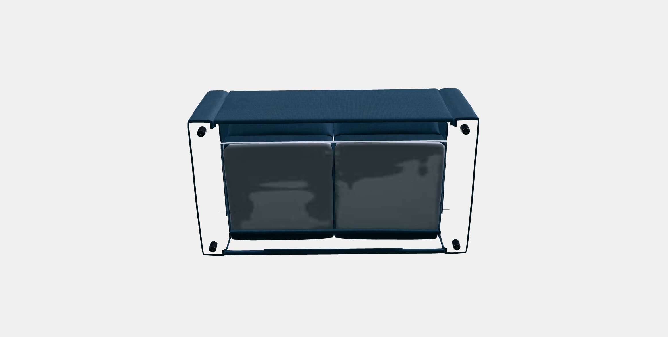 VIMLE 2-seat sofa 8 Low-poly 3D model_4