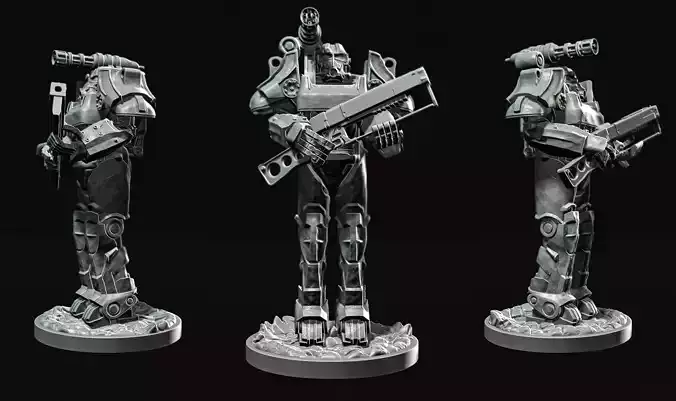 Fallout Power Armor T-60 3D print model