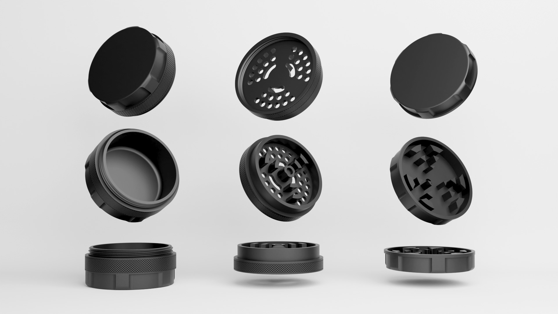 Herb Grinder - 3d printable grinder model 3D print model_8