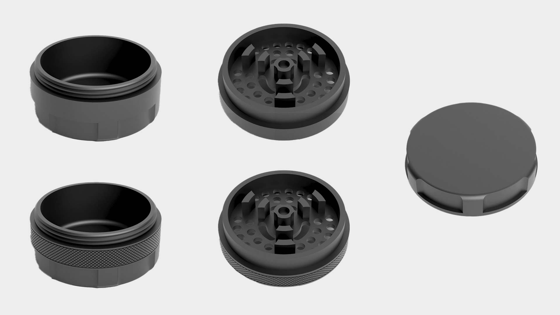 Herb Grinder - 3d printable grinder model 3D print model_7