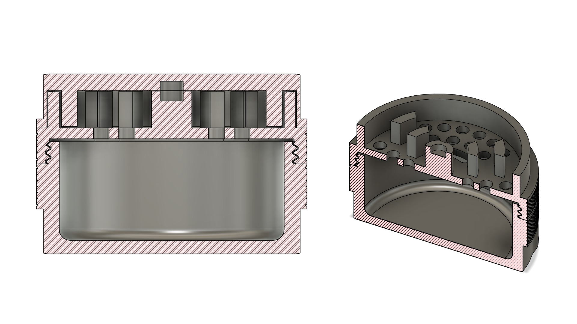 Herb Grinder - 3d printable grinder model 3D print model_10