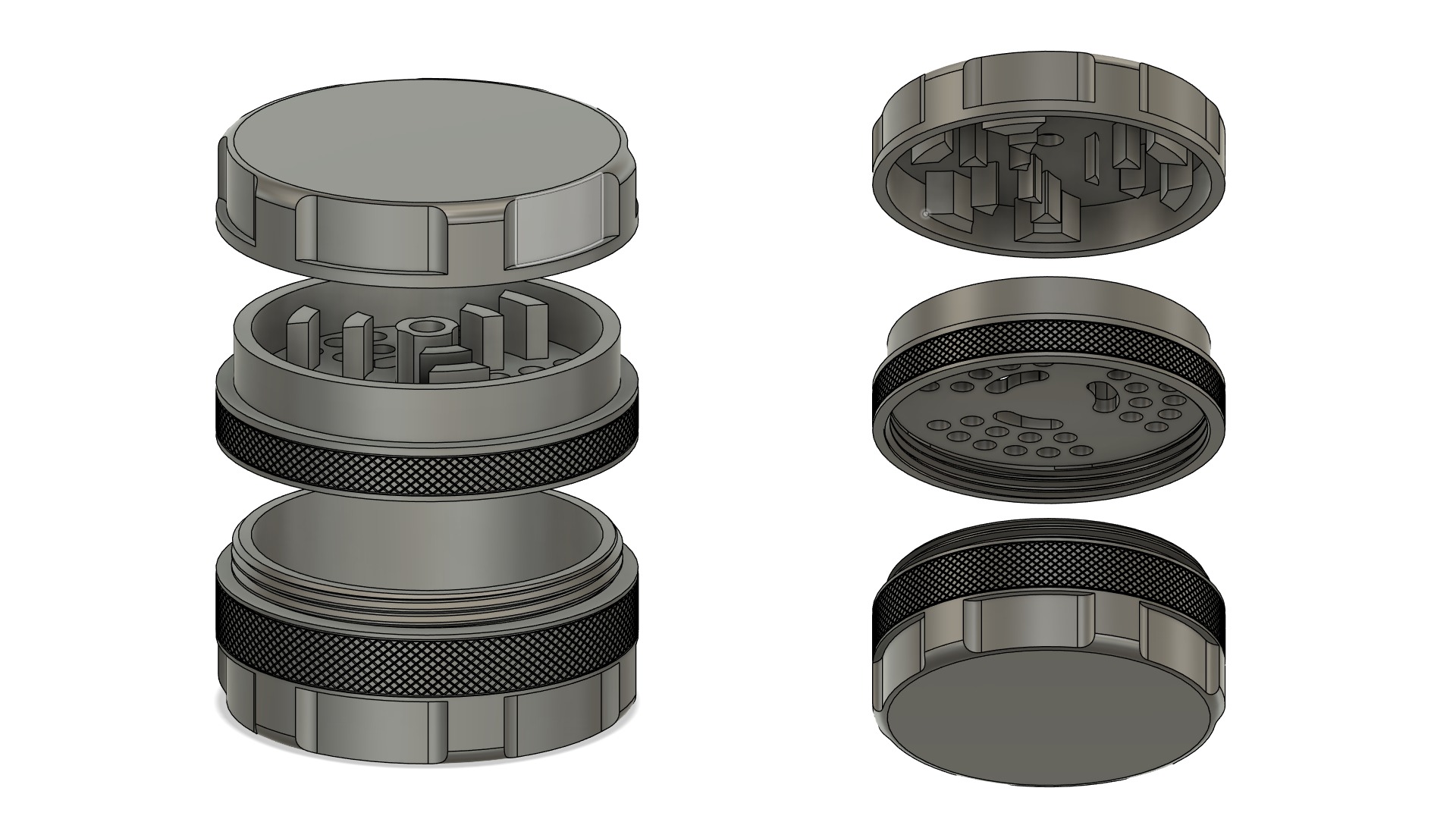 Herb Grinder - 3d printable grinder model 3D print model_11