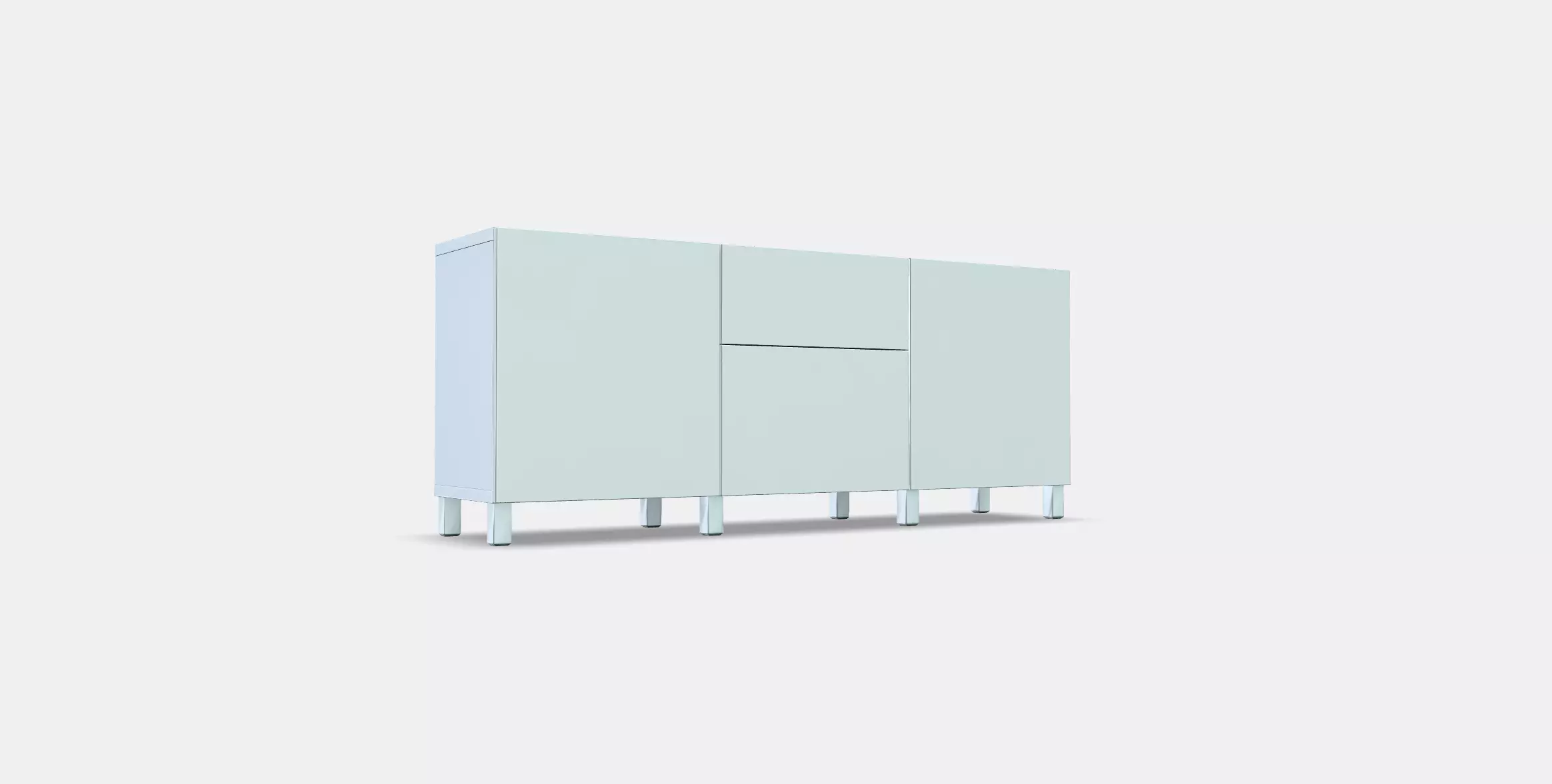 BESTA Storage combination with drawers 9 Low-poly 3D model_0