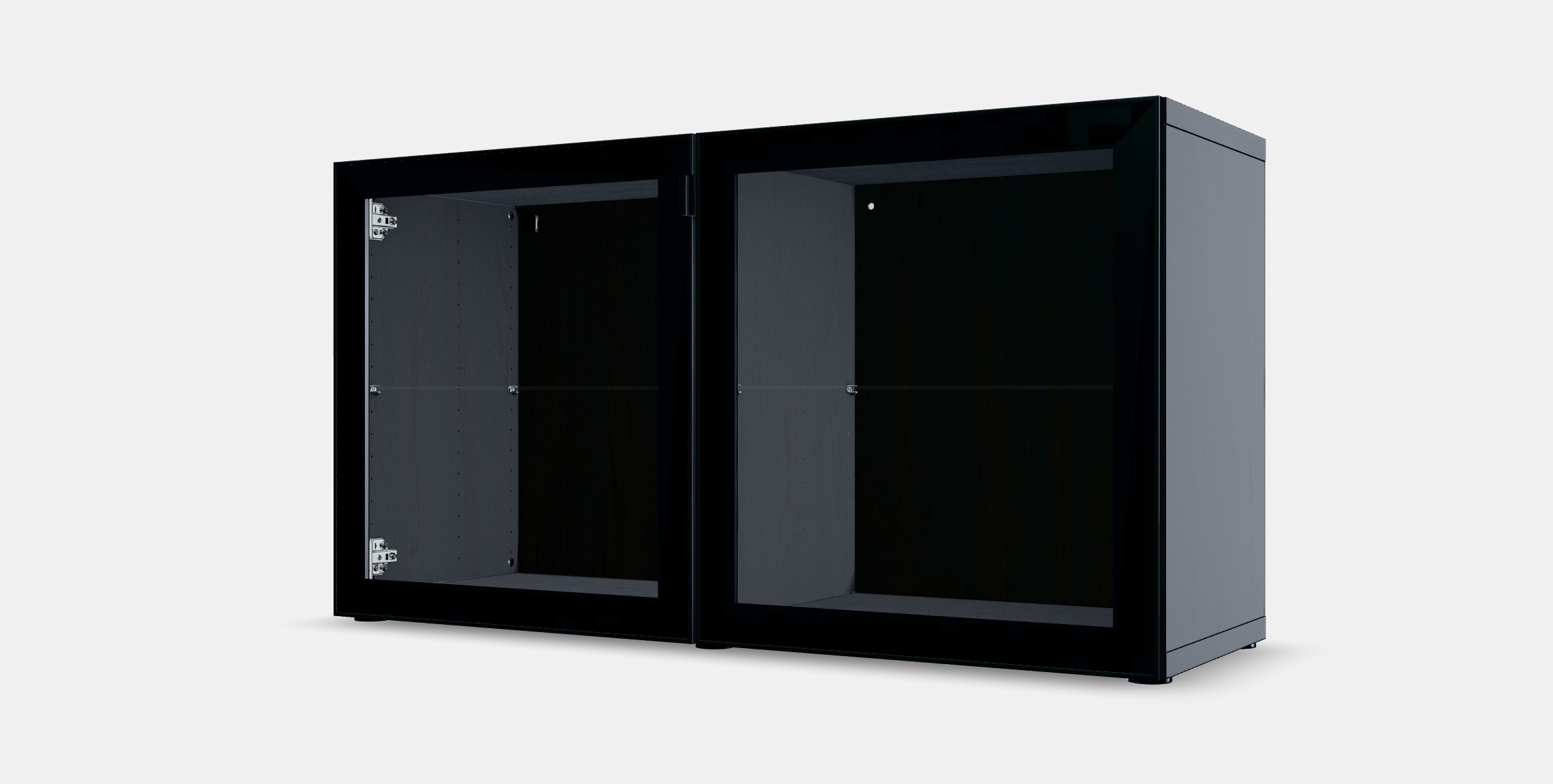 BESTA Shelf unit with glass doors 5 Low-poly 3D model_13