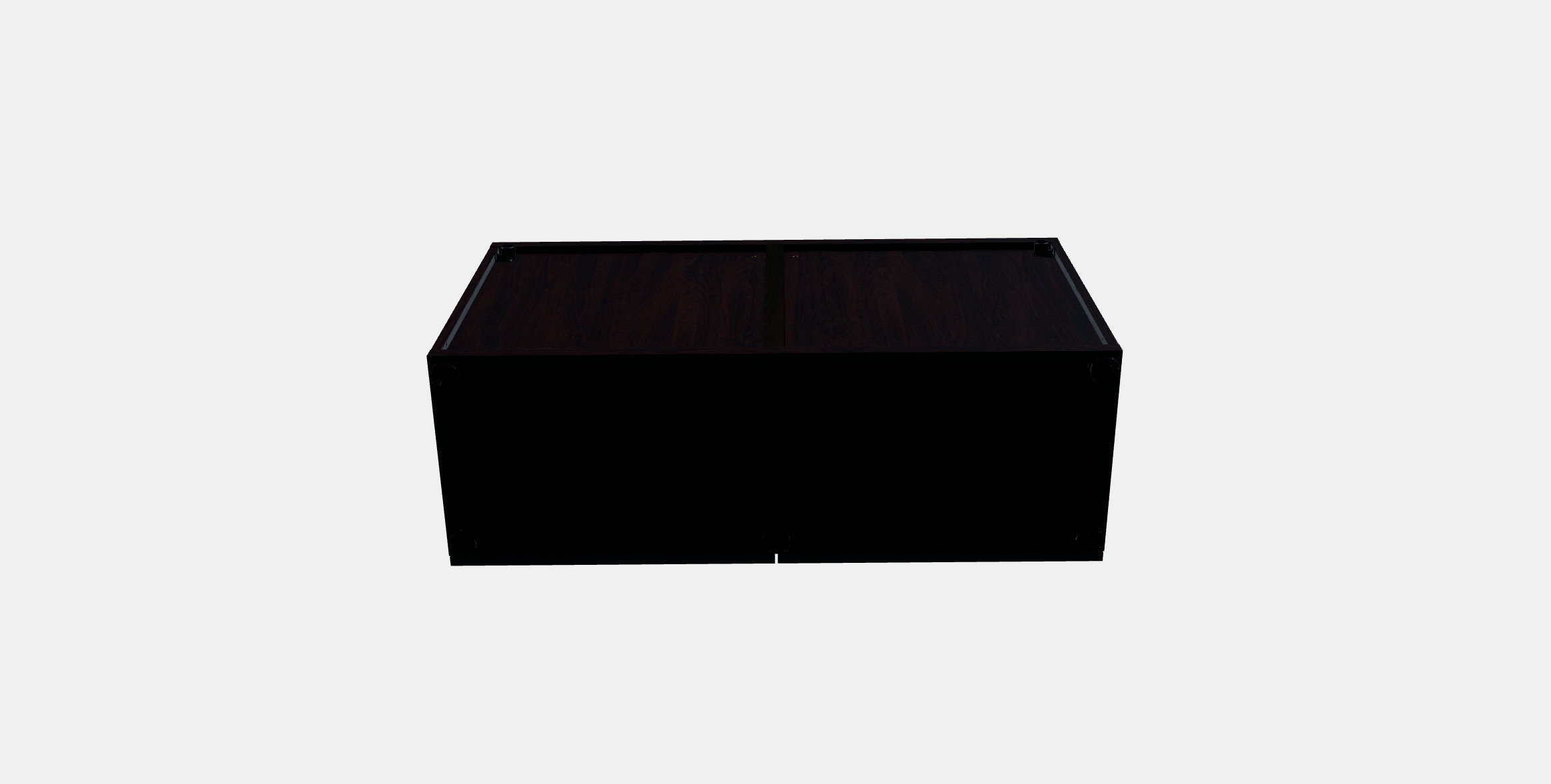 BESTA Shelf unit with glass doors 5 Low-poly 3D model_4