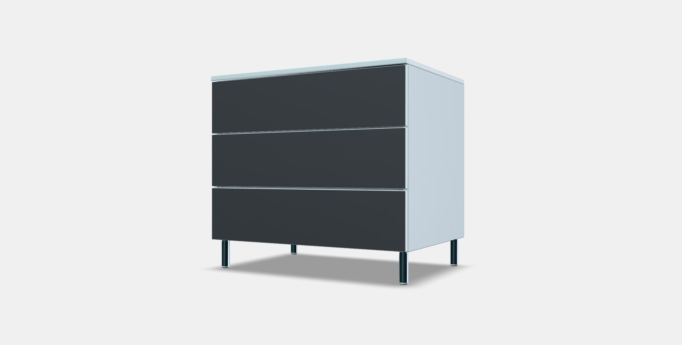 PLATSA Chest of 3 drawers 7 Low-poly 3D model_12