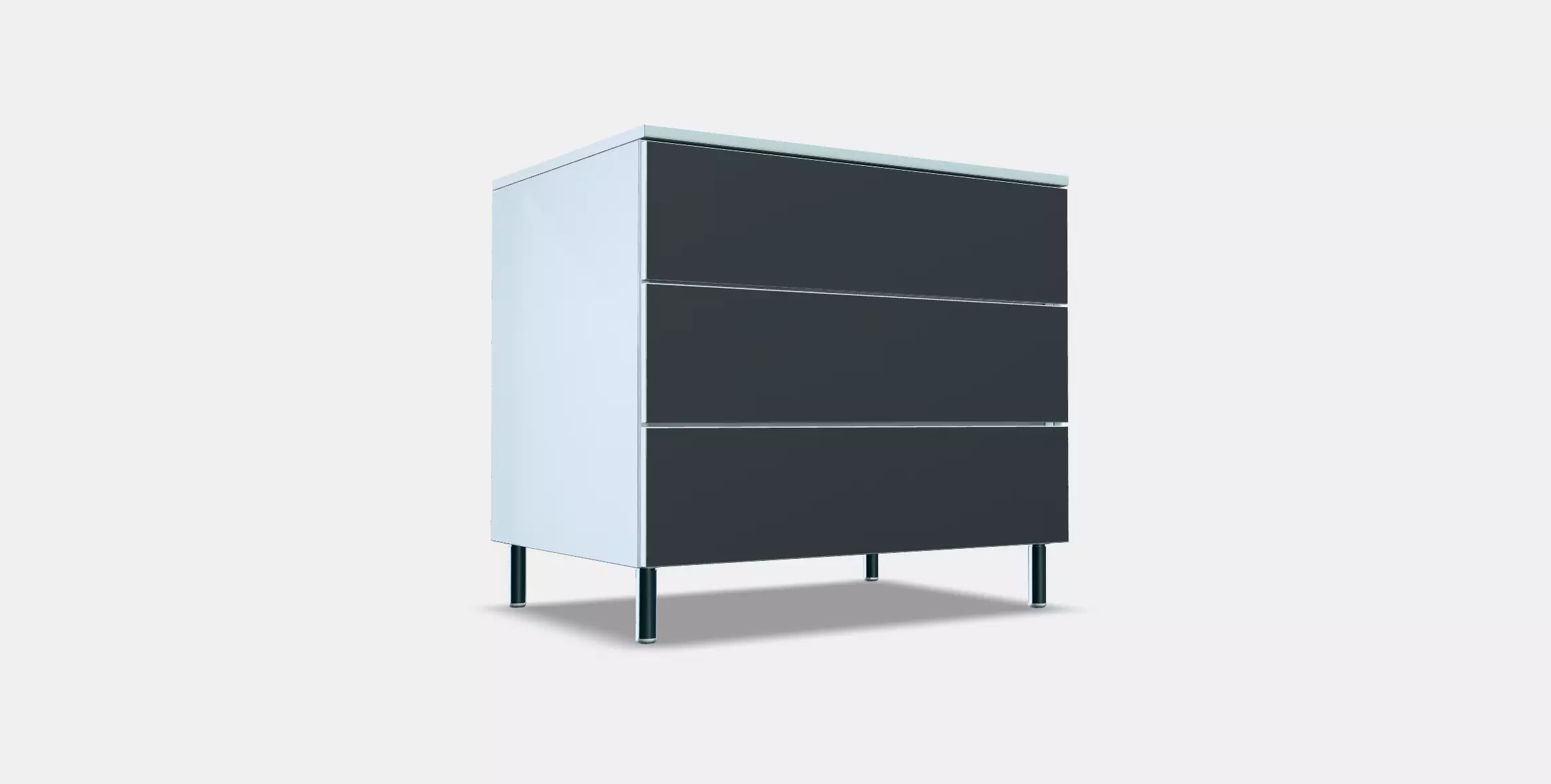 PLATSA Chest of 3 drawers 7 Low-poly 3D model_0