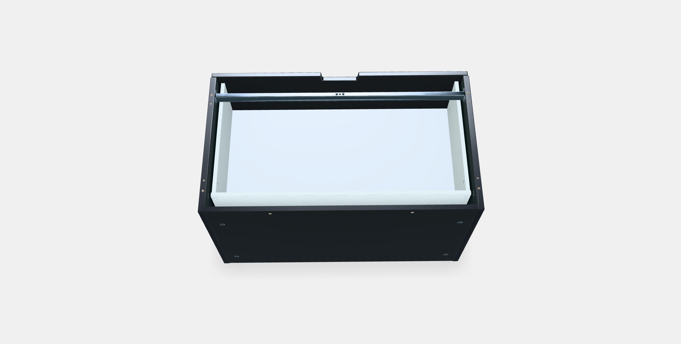 NORDLI Modular chest of 2 drawers 5 Low-poly 3D model_3