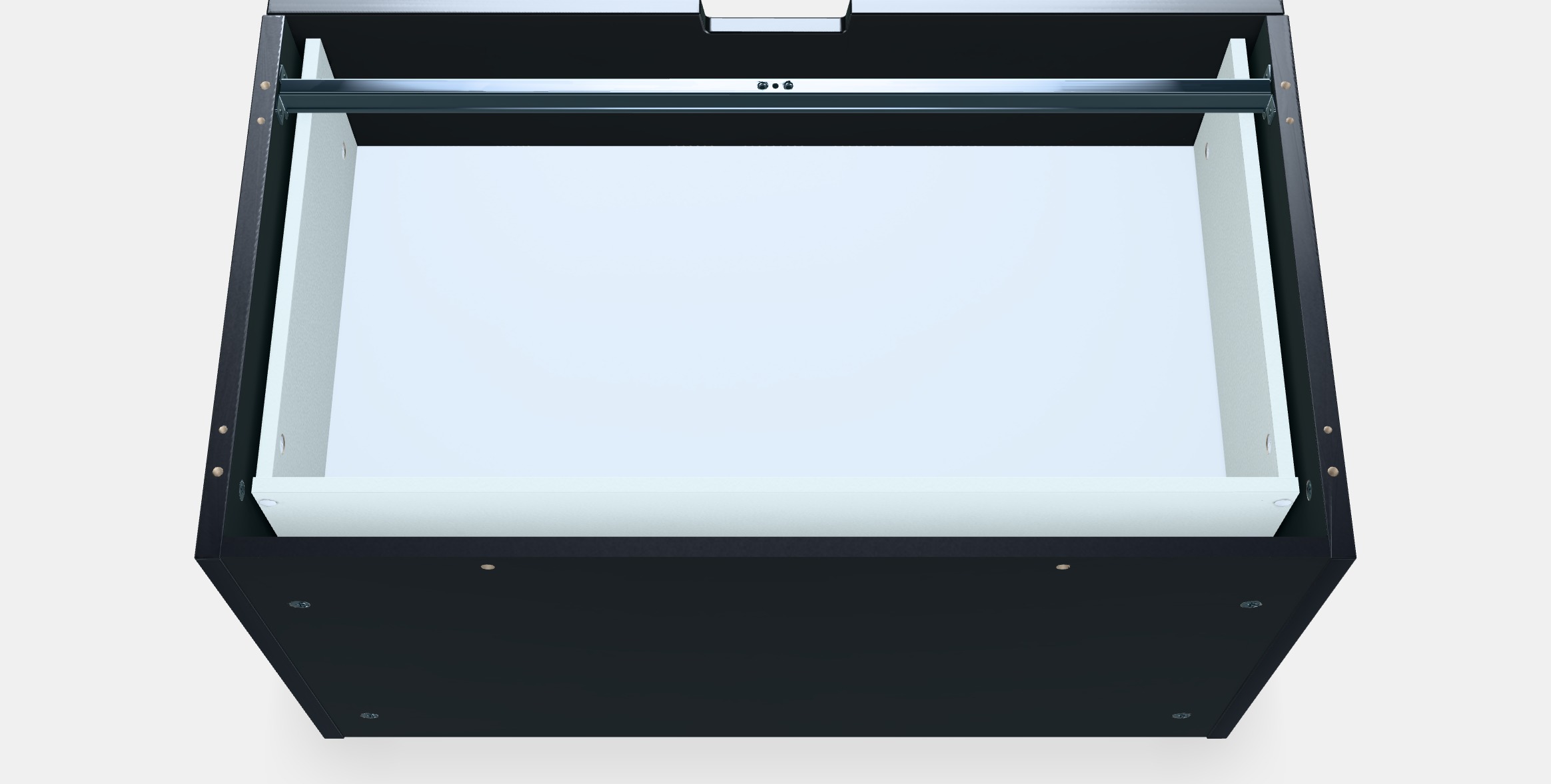 NORDLI Modular chest of 2 drawers 5 Low-poly 3D model_5