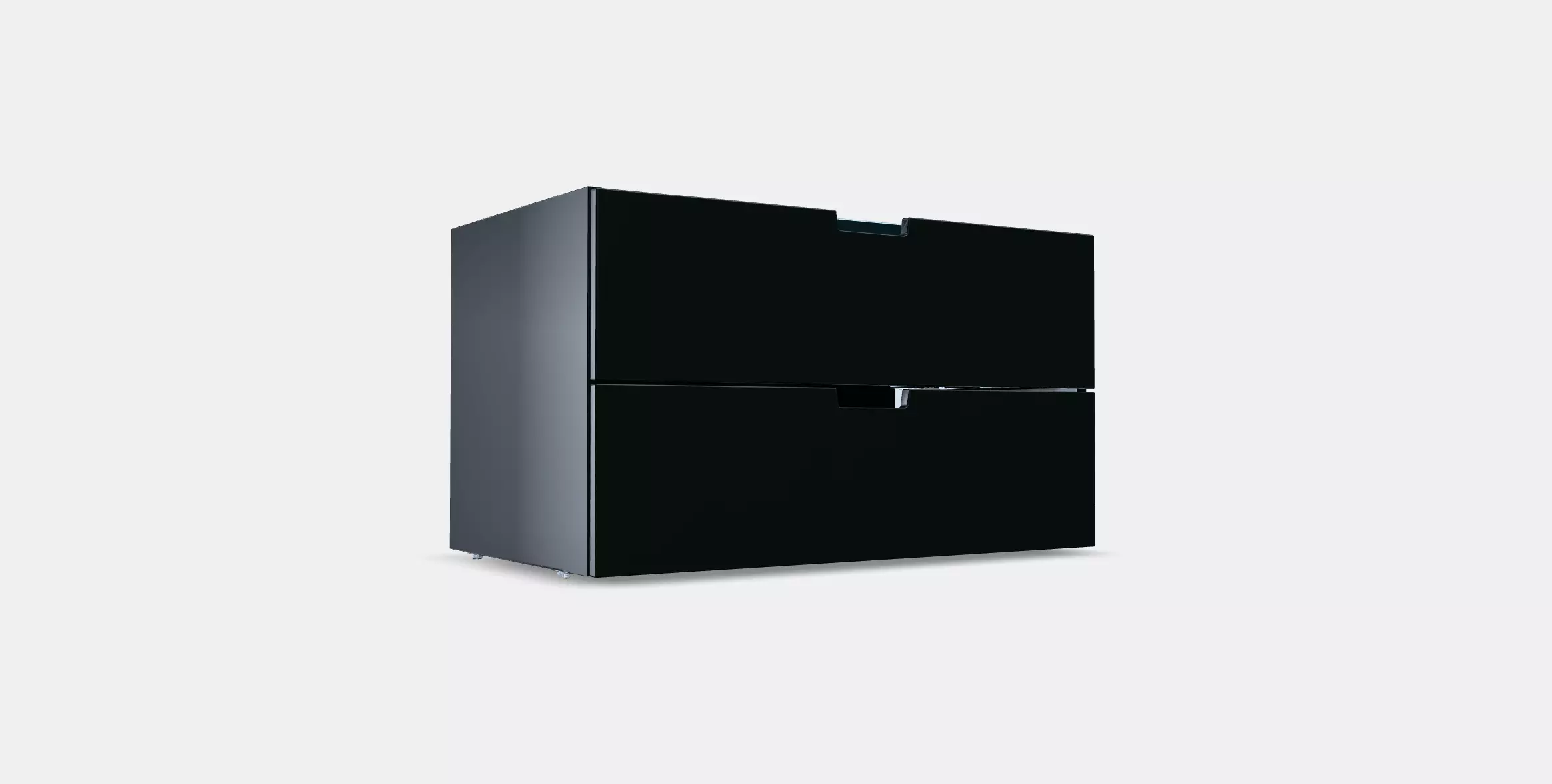 NORDLI Modular chest of 2 drawers 5 Low-poly 3D model_0
