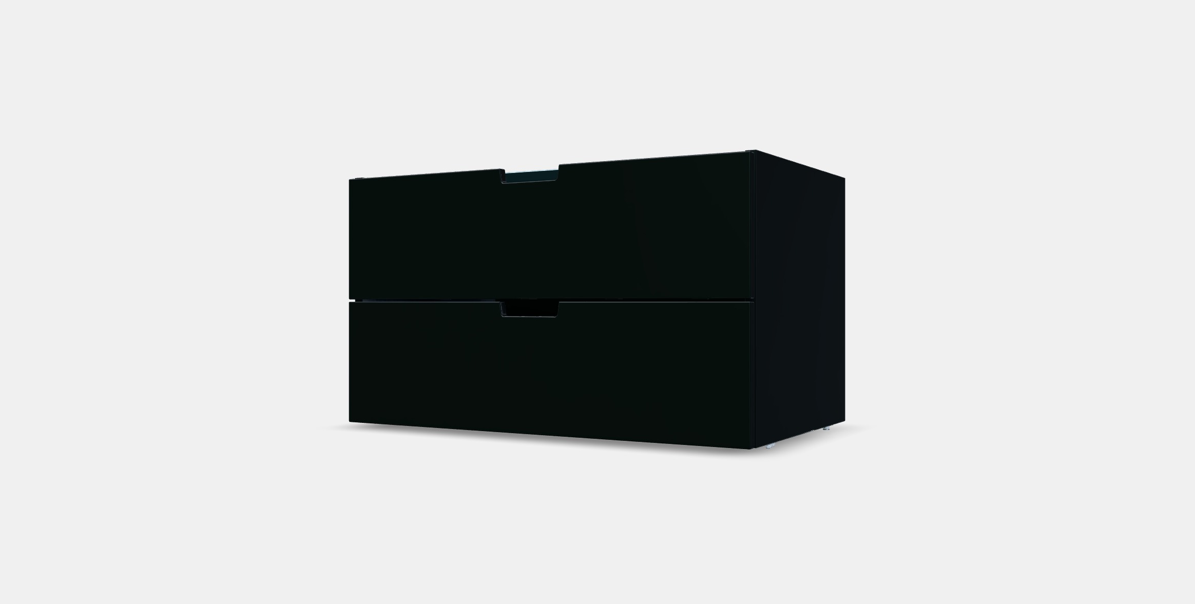 NORDLI Modular chest of 2 drawers 5 Low-poly 3D model_12