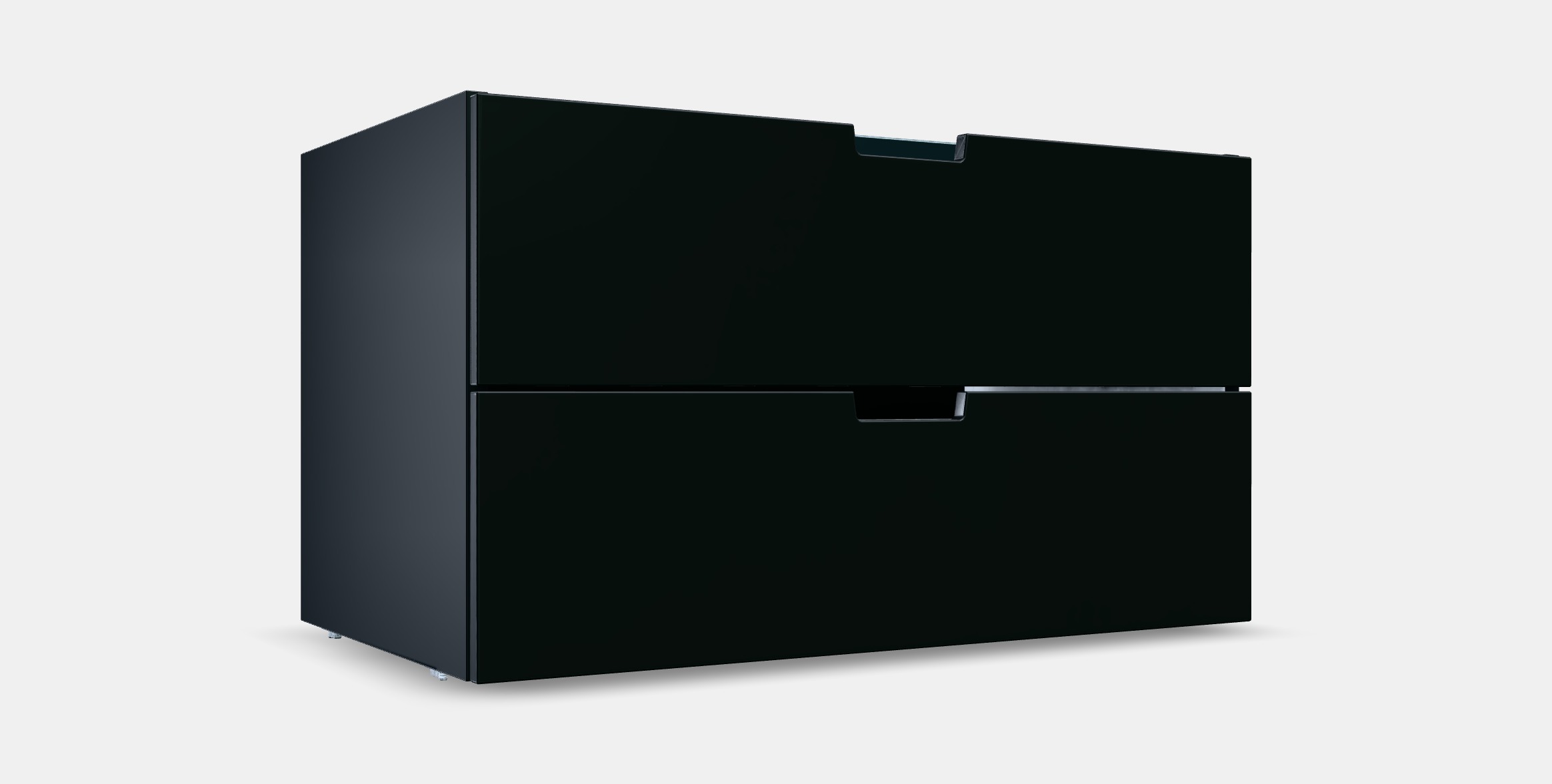 NORDLI Modular chest of 2 drawers 5 Low-poly 3D model_9