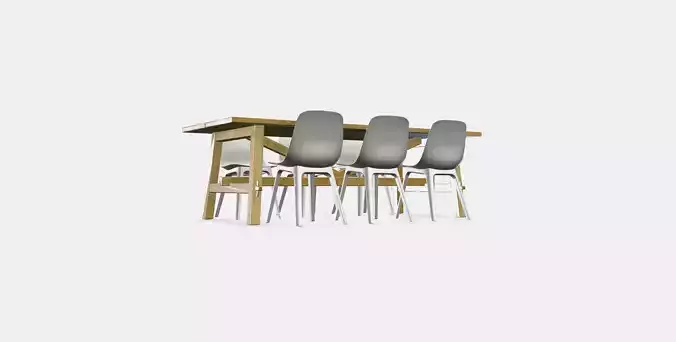 MOCKELBY - ODGER Table and 6 chairs