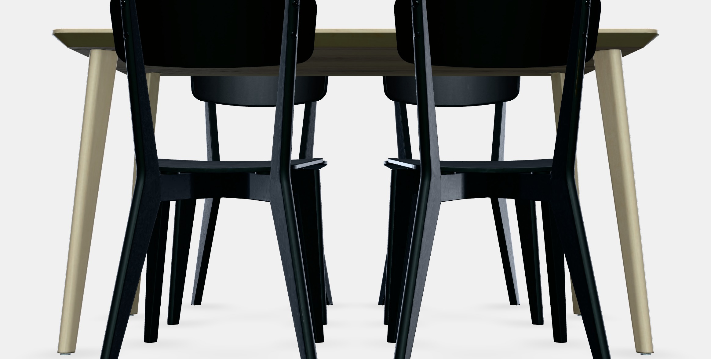 LISABO - LISABO Table and 4 chairs 1 Low-poly 3D model_10