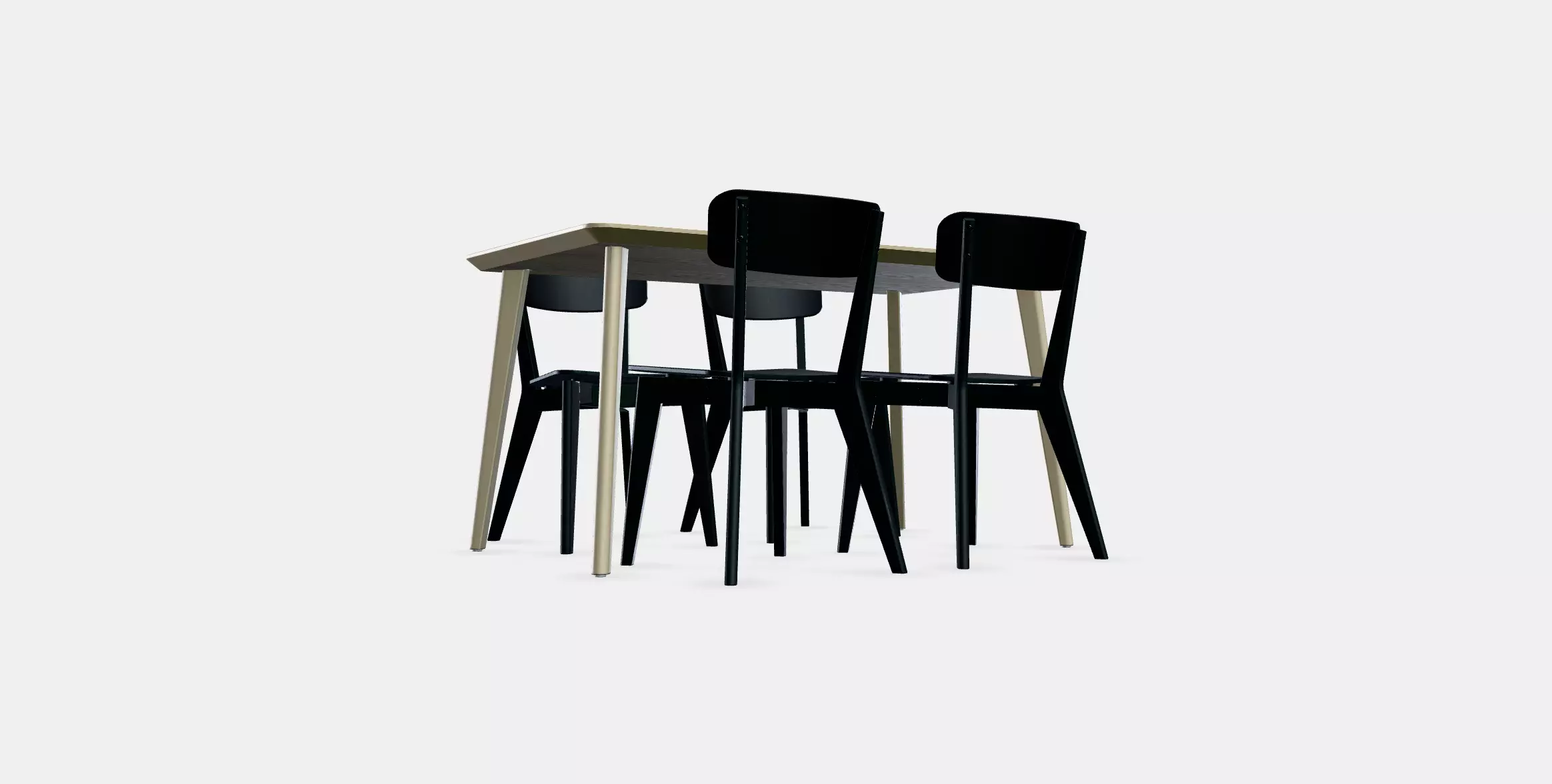 LISABO - LISABO Table and 4 chairs 1 Low-poly 3D model_0