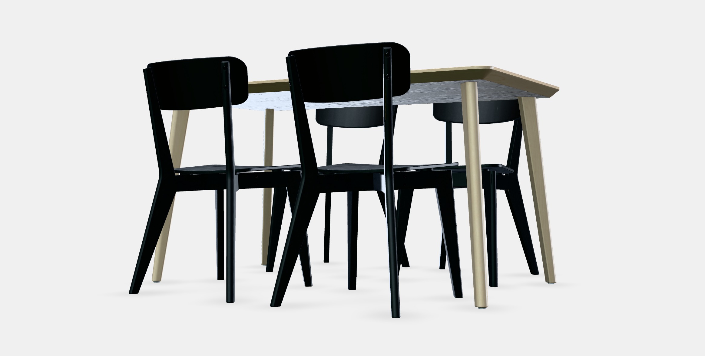 LISABO - LISABO Table and 4 chairs 1 Low-poly 3D model_13