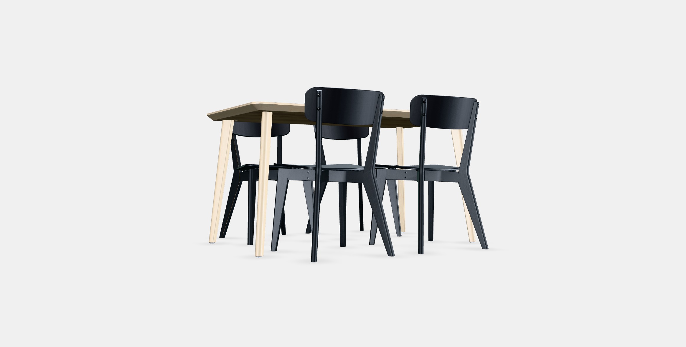 LISABO - LISABO Table and 4 chairs 1 Low-poly 3D model_16