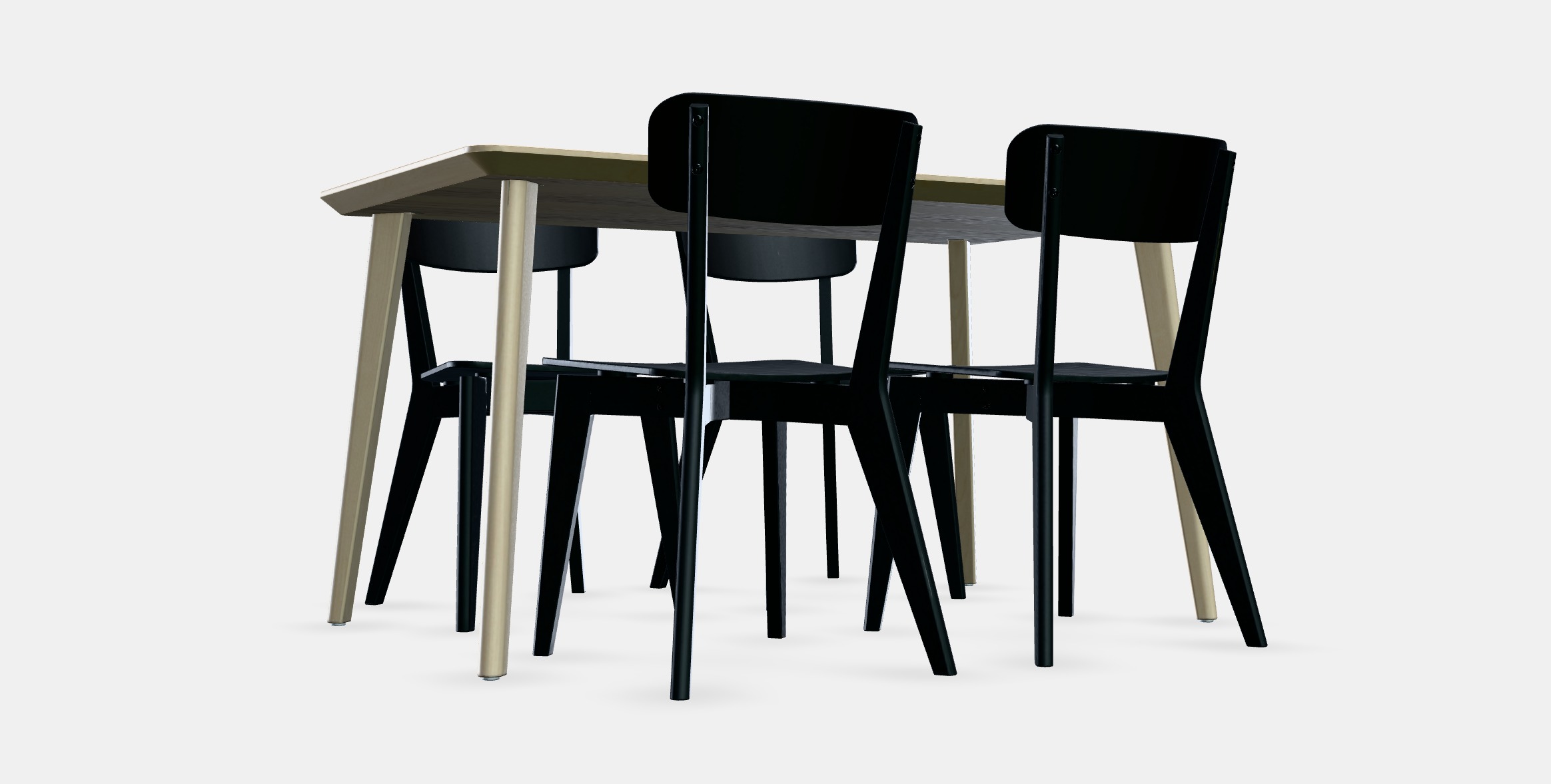 LISABO - LISABO Table and 4 chairs 1 Low-poly 3D model_9