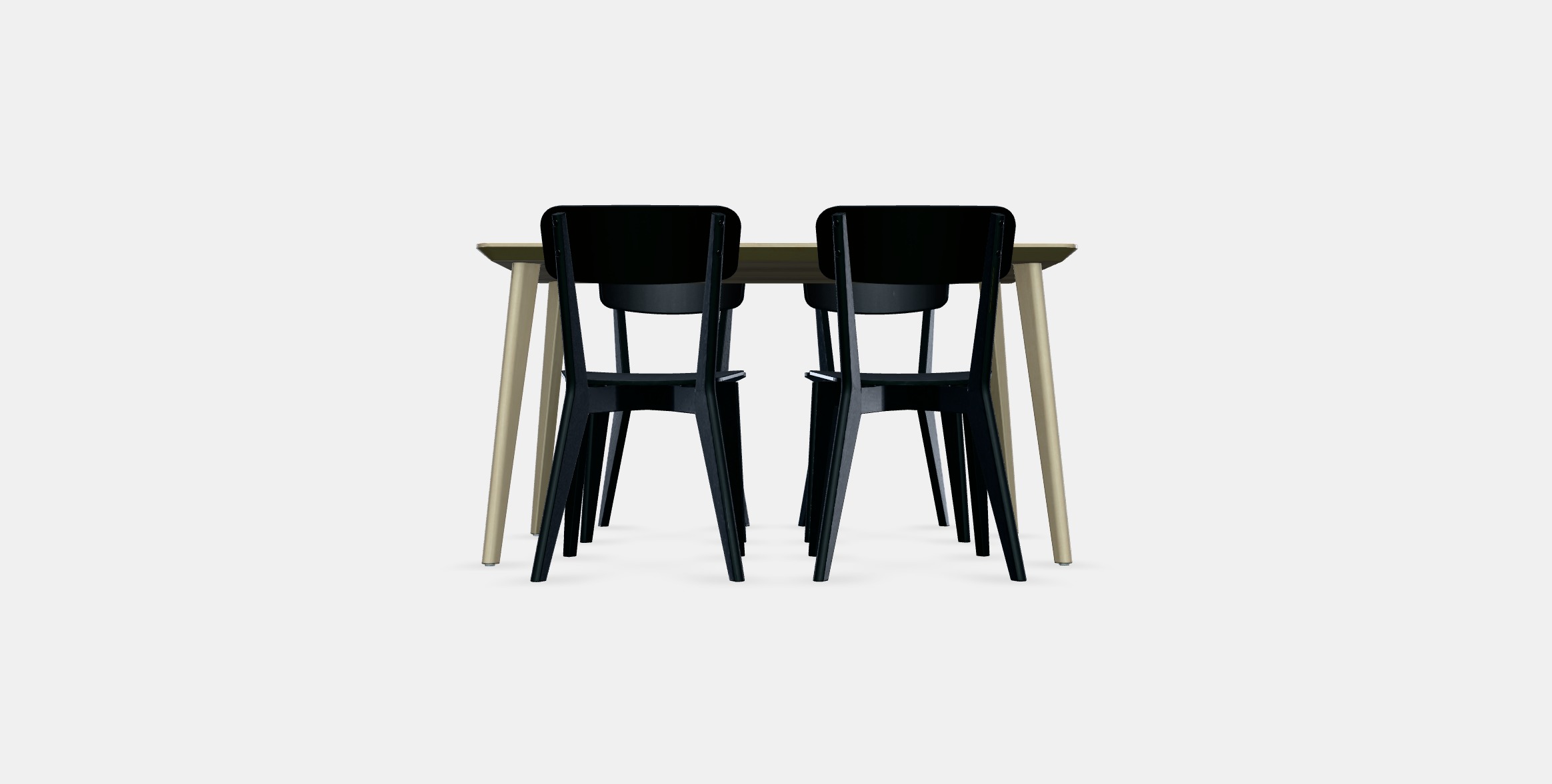 LISABO - LISABO Table and 4 chairs 1 Low-poly 3D model_11