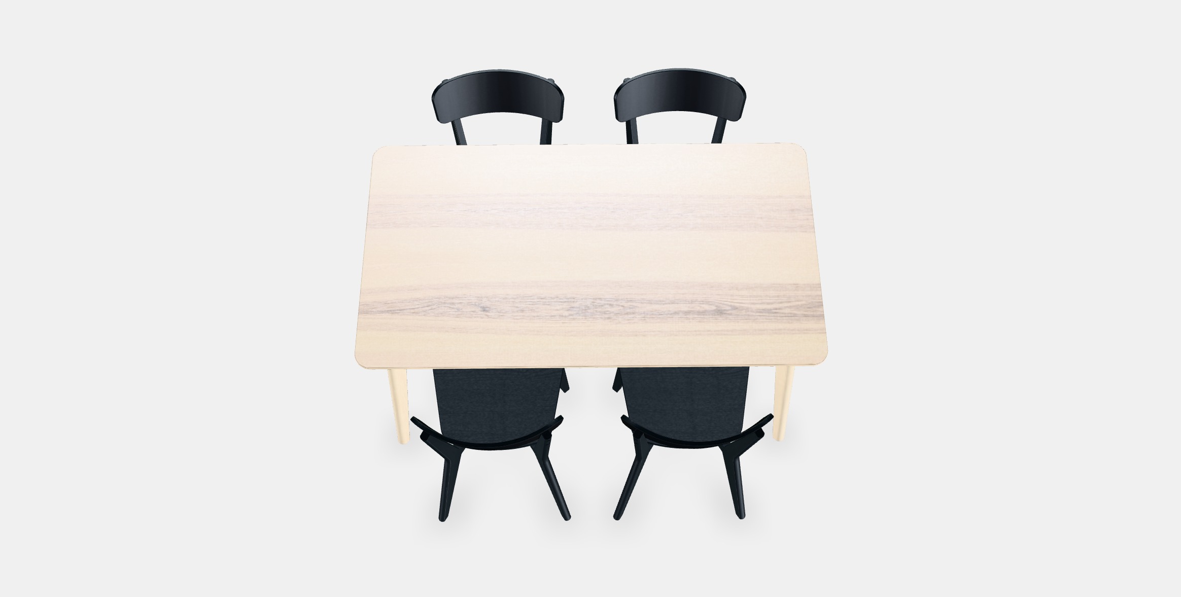 LISABO - LISABO Table and 4 chairs 1 Low-poly 3D model_2