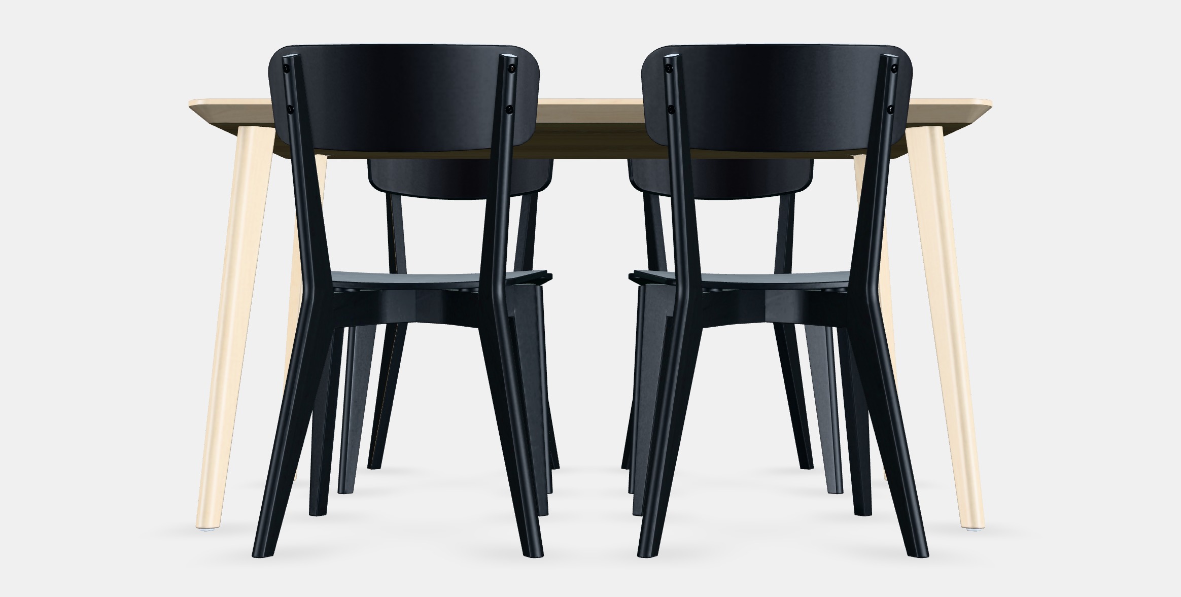 LISABO - LISABO Table and 4 chairs 1 Low-poly 3D model_15