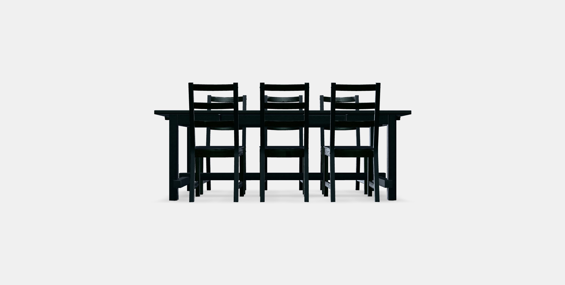 NORDVIKEN - NORDVIKEN Table and 6 chairs 1 Low-poly 3D model_9