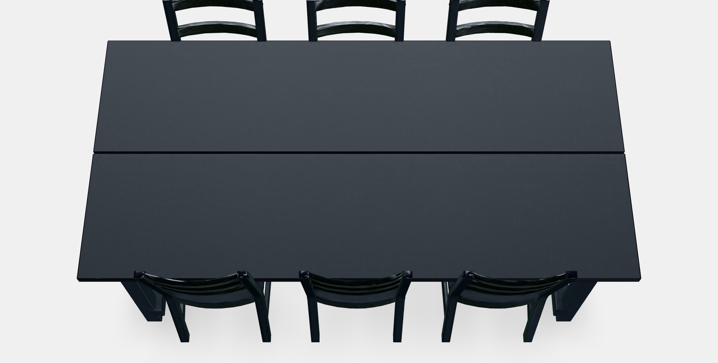 NORDVIKEN - NORDVIKEN Table and 6 chairs 1 Low-poly 3D model_4