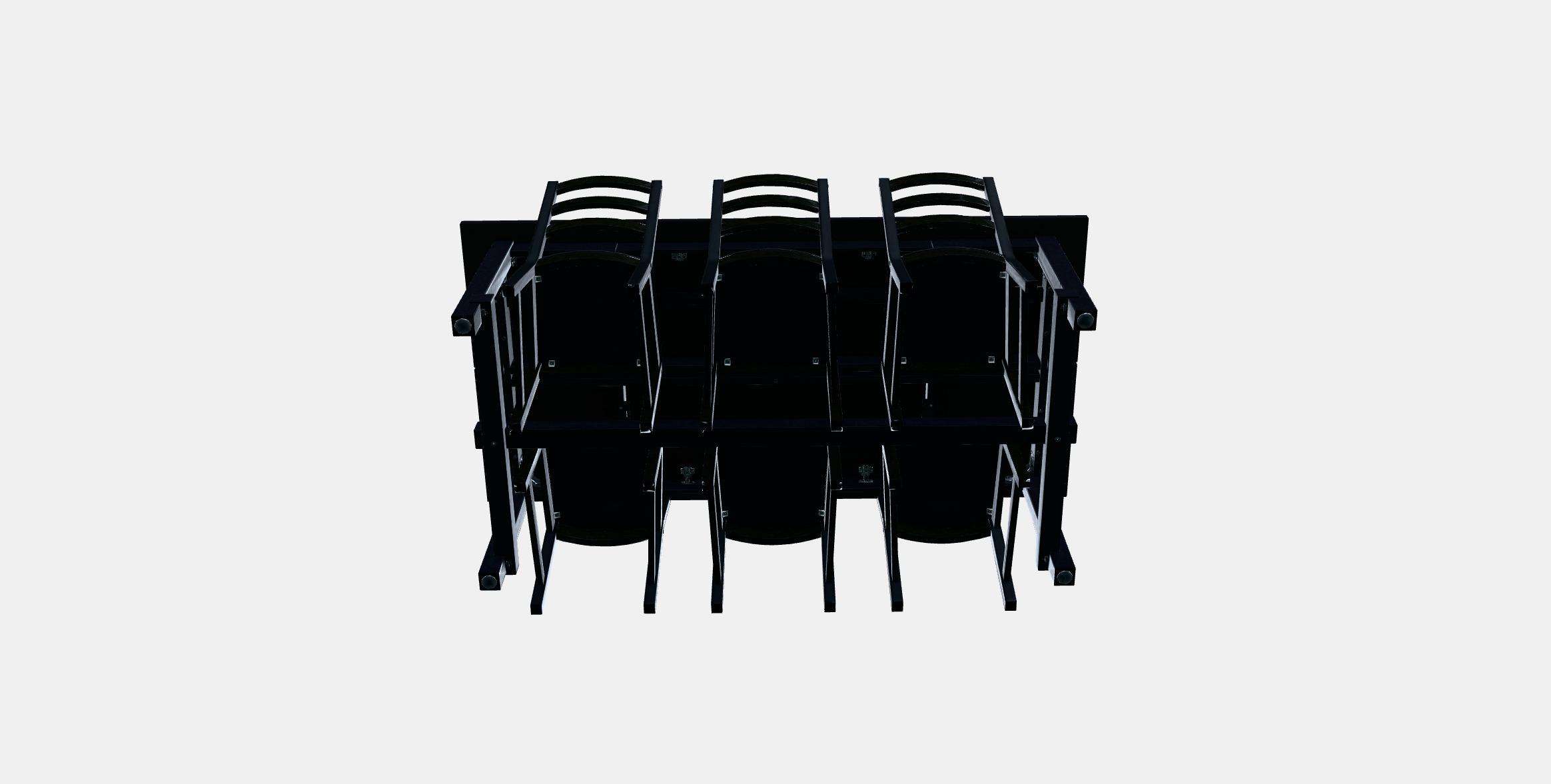 NORDVIKEN - NORDVIKEN Table and 6 chairs 1 Low-poly 3D model_7