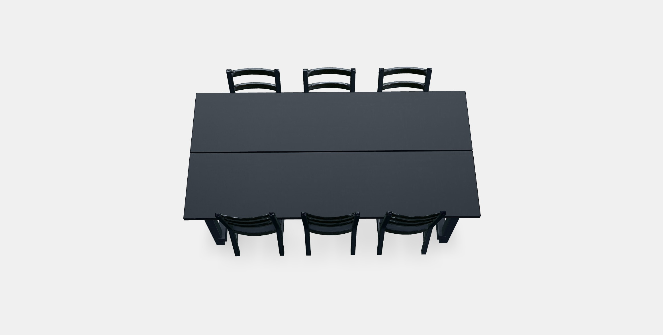 NORDVIKEN - NORDVIKEN Table and 6 chairs 1 Low-poly 3D model_2